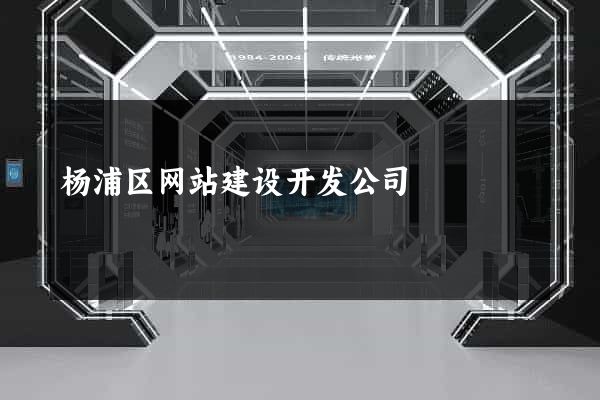 杨浦区网站建设开发公司