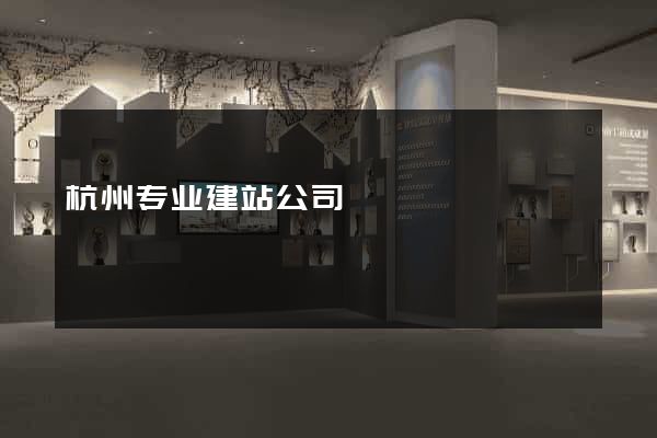 杭州专业建站公司