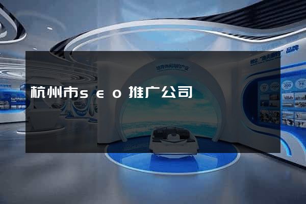 杭州市seo推广公司