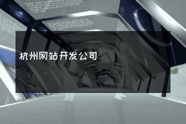 杭州网站开发公司