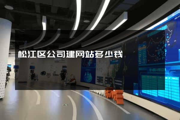 松江区公司建网站多少钱