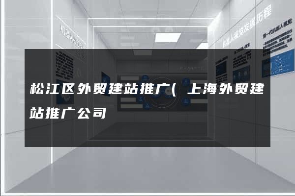 松江区外贸建站推广(上海外贸建站推广公司) 松江区外贸建站推广(上海外贸建站推广公司)