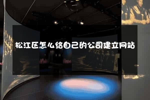 松江区怎么给自己的公司建立网站