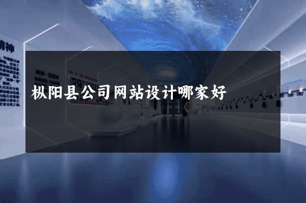 枞阳县公司网站设计哪家好