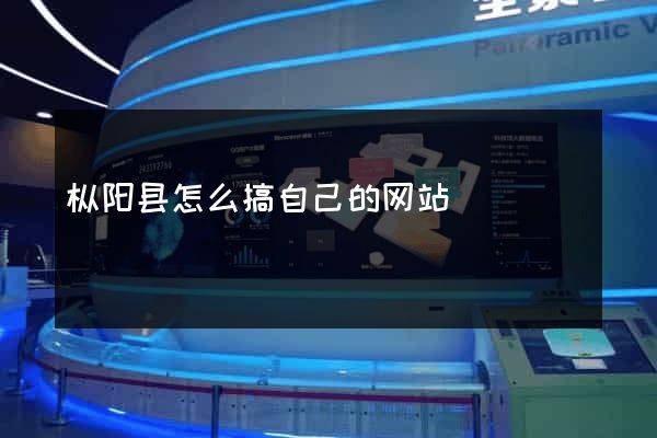 枞阳县怎么搞自己的网站
