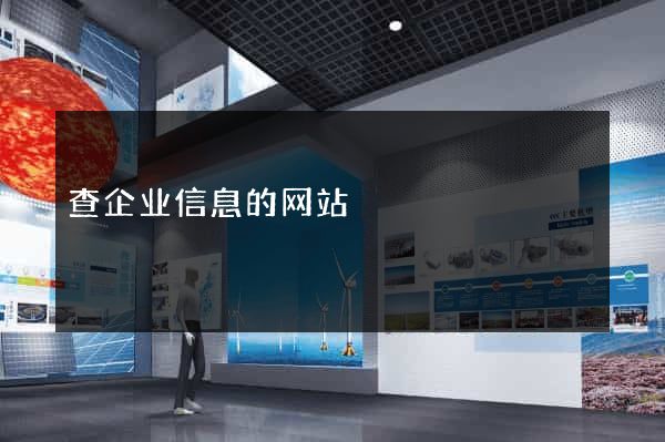 查企业信息的网站