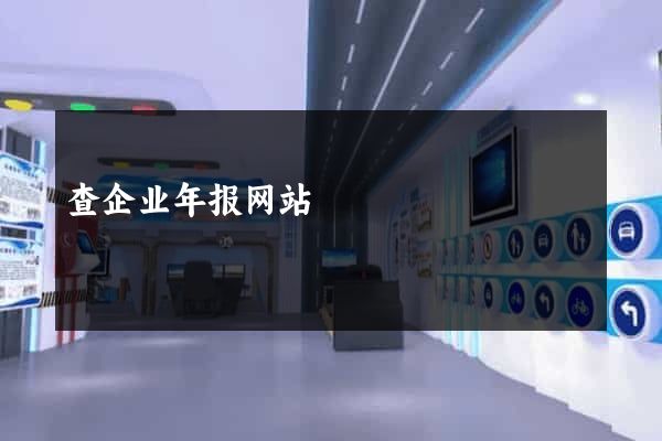 查企业年报网站