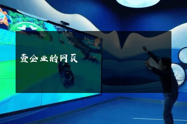 查企业的网页