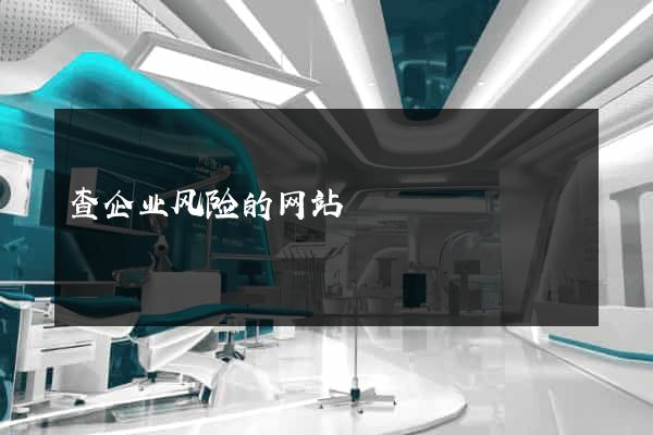 查企业风险的网站