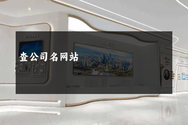 查公司名网站