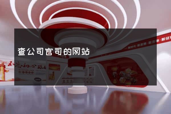 查公司官司的网站