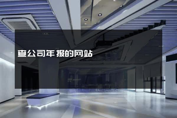 查公司年报的网站