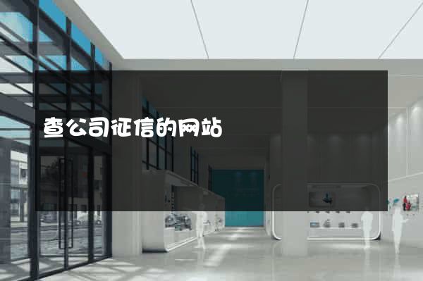 查公司征信的网站