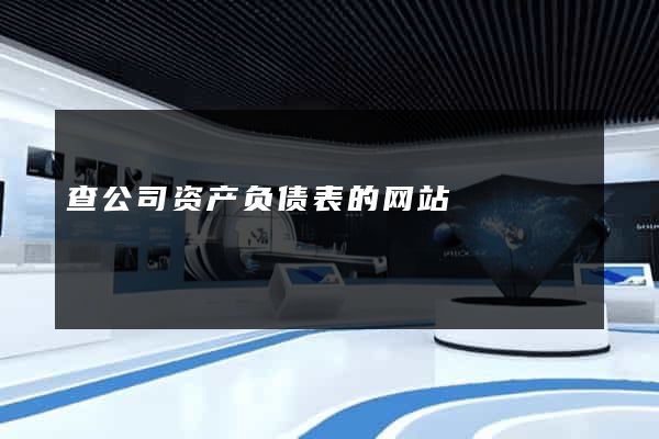 查公司资产负债表的网站