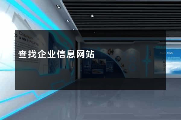 查找企业信息网站