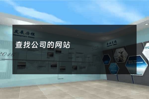查找公司的网站