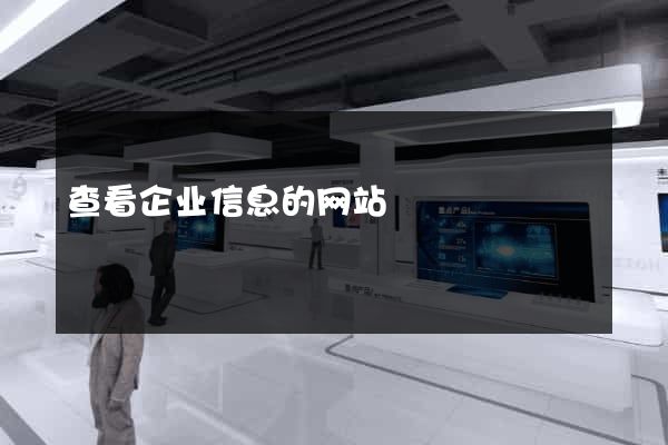 查看企业信息的网站