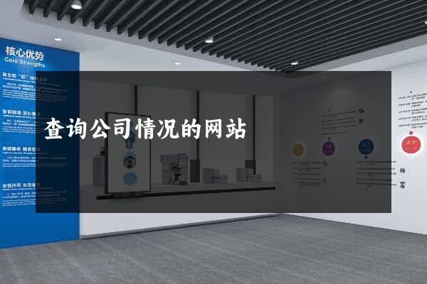 查询公司情况的网站
