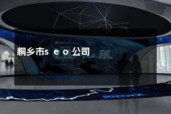 桐乡市seo公司