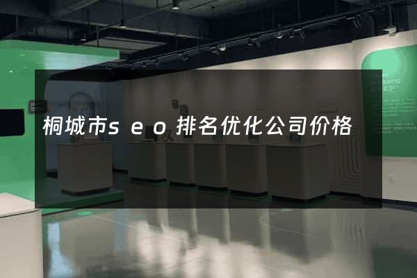 桐城市seo排名优化公司价格