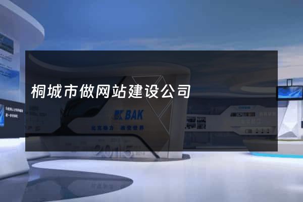 桐城市做网站建设公司
