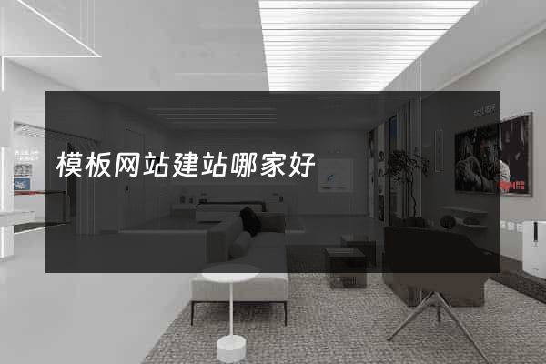 模板网站建站哪家好