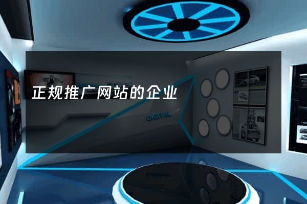 正规推广网站的企业