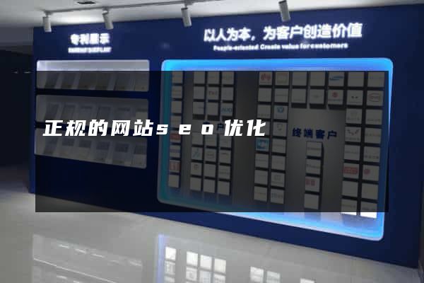 正规的网站seo优化