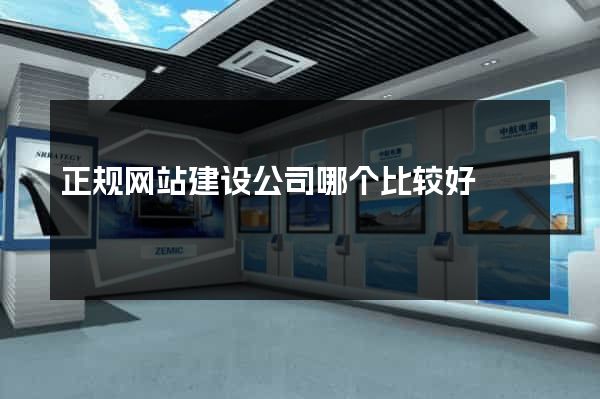 正规网站建设公司哪个比较好