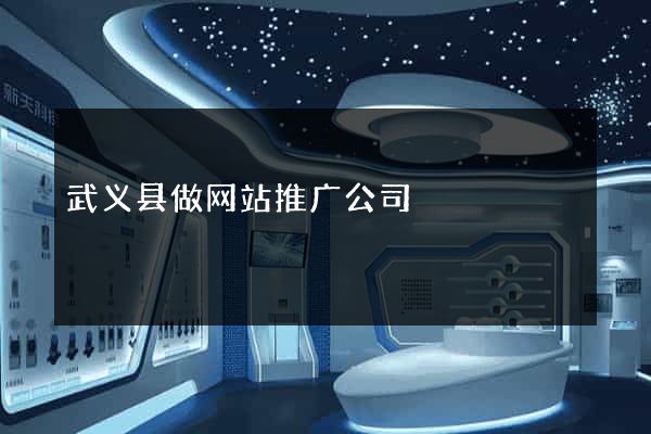 武义县做网站推广公司