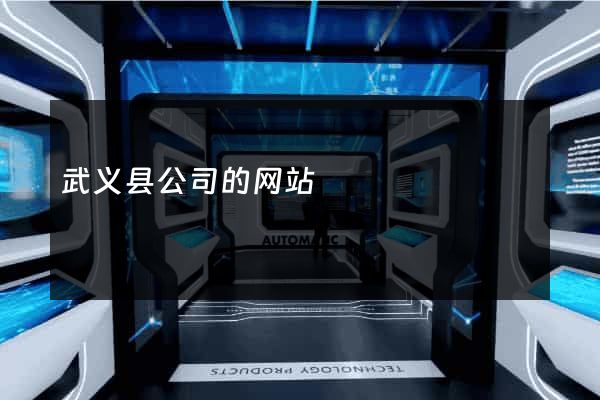 武义县公司的网站