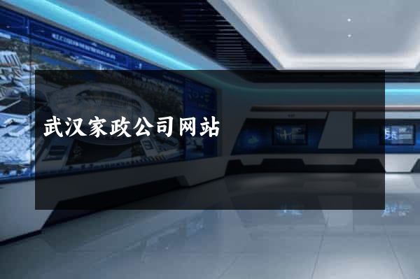 武汉家政公司网站