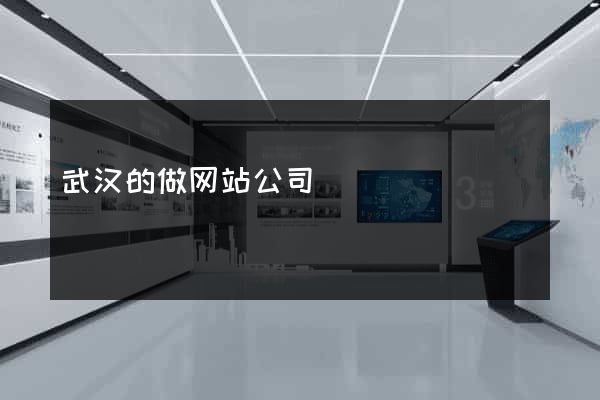 武汉的做网站公司