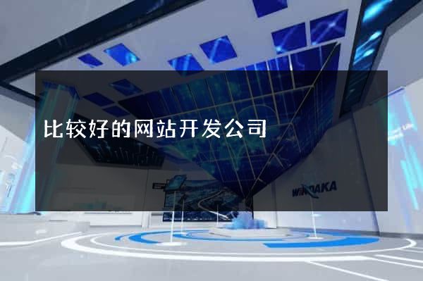比较好的网站开发公司