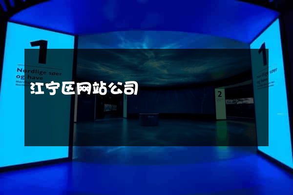 江宁区网站公司