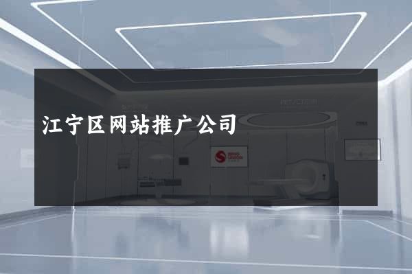 江宁区网站推广公司