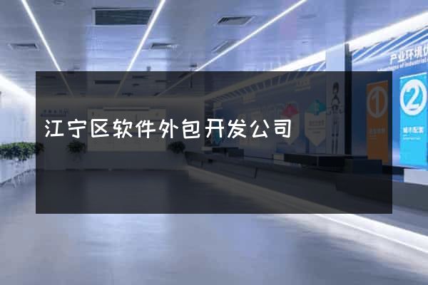 江宁区软件外包开发公司