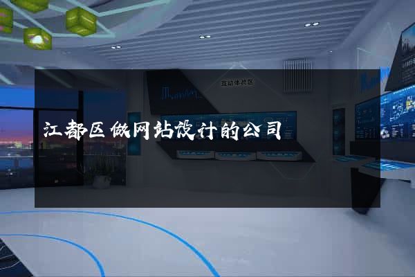 江都区做网站设计的公司
