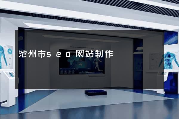 池州市seo网站制作