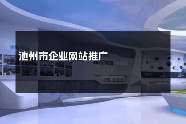 池州市企业网站推广