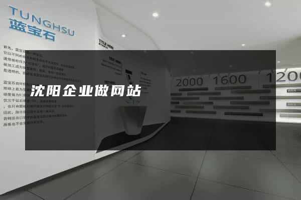沈阳企业做网站