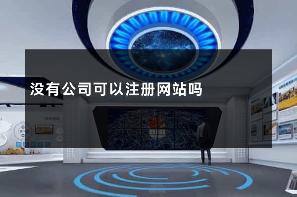 没有公司可以注册网站吗