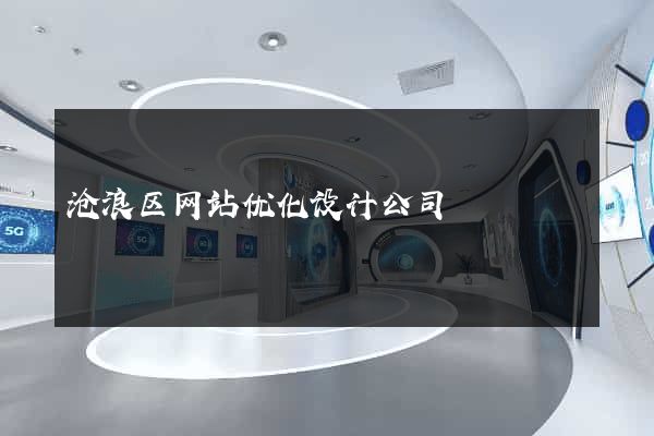 沧浪区网站优化设计公司