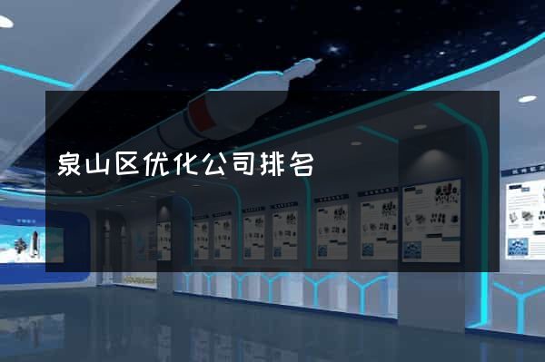 泉山区优化公司排名
