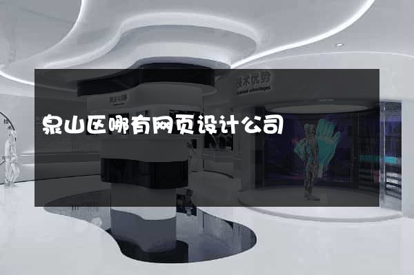 泉山区哪有网页设计公司