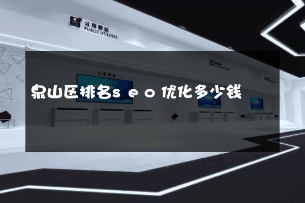 泉山区排名seo优化多少钱
