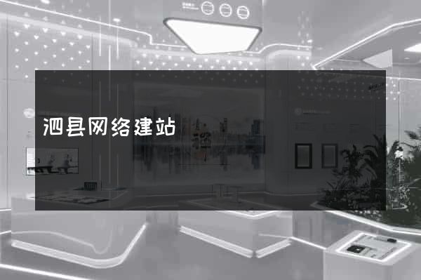 泗县网络建站