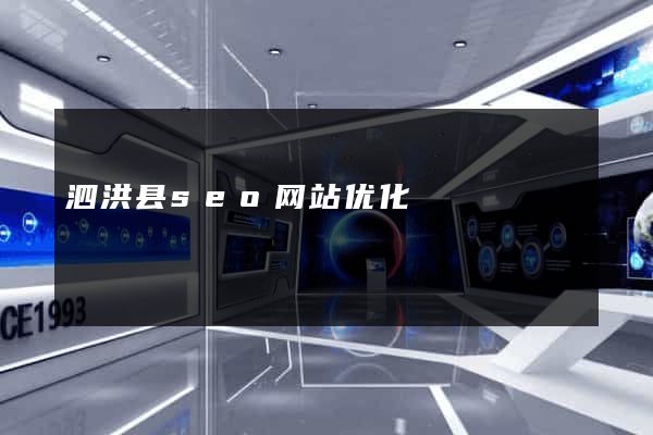 泗洪县seo网站优化