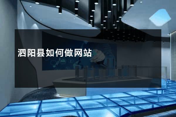 泗阳县如何做网站