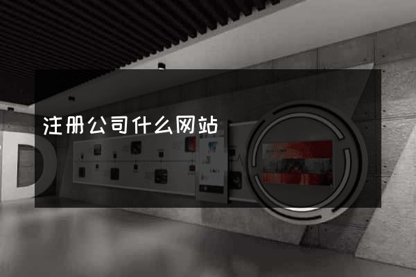 注册公司什么网站